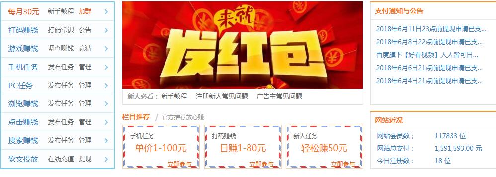 有钱赚任务网兼职平台，一个做完任务还能剪羊毛赚钱的平台