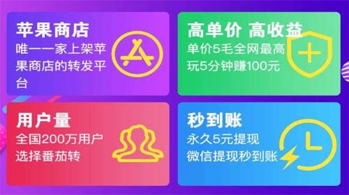 番茄转：限时转发单价0.5元全网最高